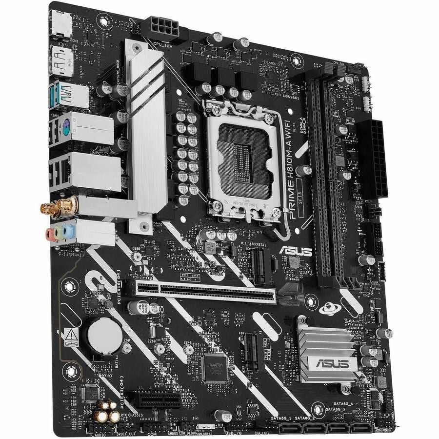 Asus Prime H810M-A WIFI-CSM Desktop Motherboard - Intel H810 Chipset - Socket LGA-1851 - Micro ATX Asus Prime H810M-A WIFI-CSM Desktop Motherboard - Intel H810 Chipset - Socket LGA-1851 - Micro ATX